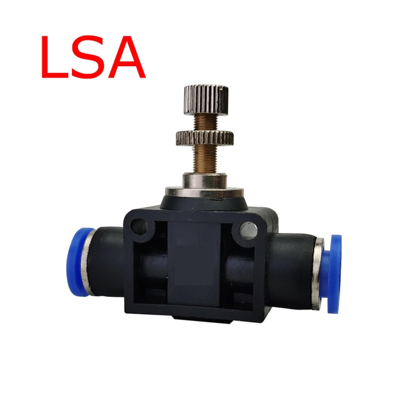 Raccordi a innesto rapido per linee pneumatiche, 10 pezzi Raccordi rapidi pneumatici 4-12 mm Nero Blu(Lsa,Use 6mm hose)
