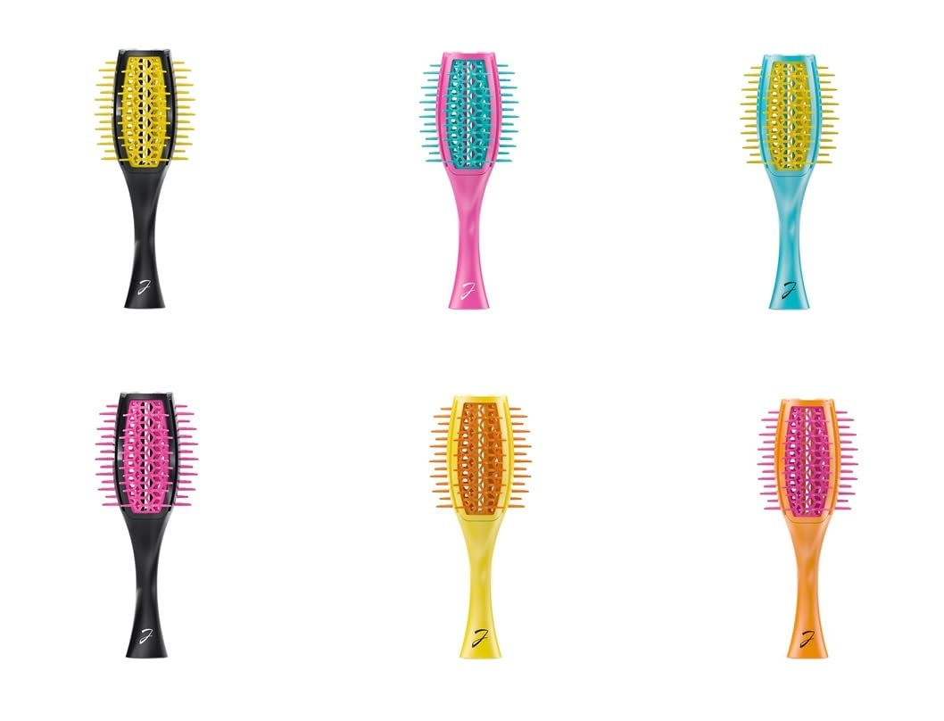 Janeke Tulip Brush Saç Fırçası Siyah Mavi SP503NT