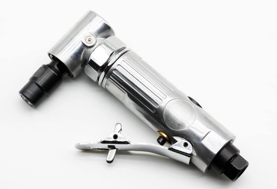 1/4 Inch Air Die Grinder – Lightweight Pneumatic Angle Grinder Tool for Metal, Deburring, Polishing, Grinding, with Safety Trigger