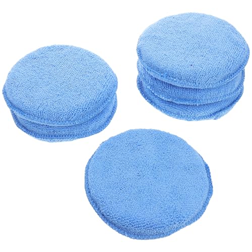HAWILLOSCH 6 Esponjas para Encerar Autos: Esponja De Pulido Manual para Aplicar Cera En Detalles De Autos - Herramientas De Pulido Reutilizables para El Cuidado del Auto