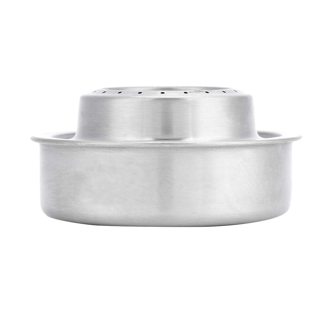 Mini réchaud de camping portable à alcool pour extérieur avec plateau combiné mini réchaud en acier inoxydable ultraléger adapté pour le camping, la pêche, la randonnée, les pique-niques, etc