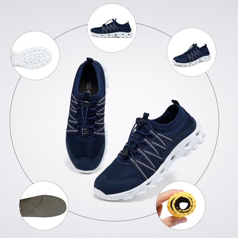 Image of SOBASO Water Shoes Quick Dry Lightweight Swim Shoes for Men Ideal Hiking Water Shoes Fishing Shoes River Shoes Beach Shoes Men Durable Comfortable Design