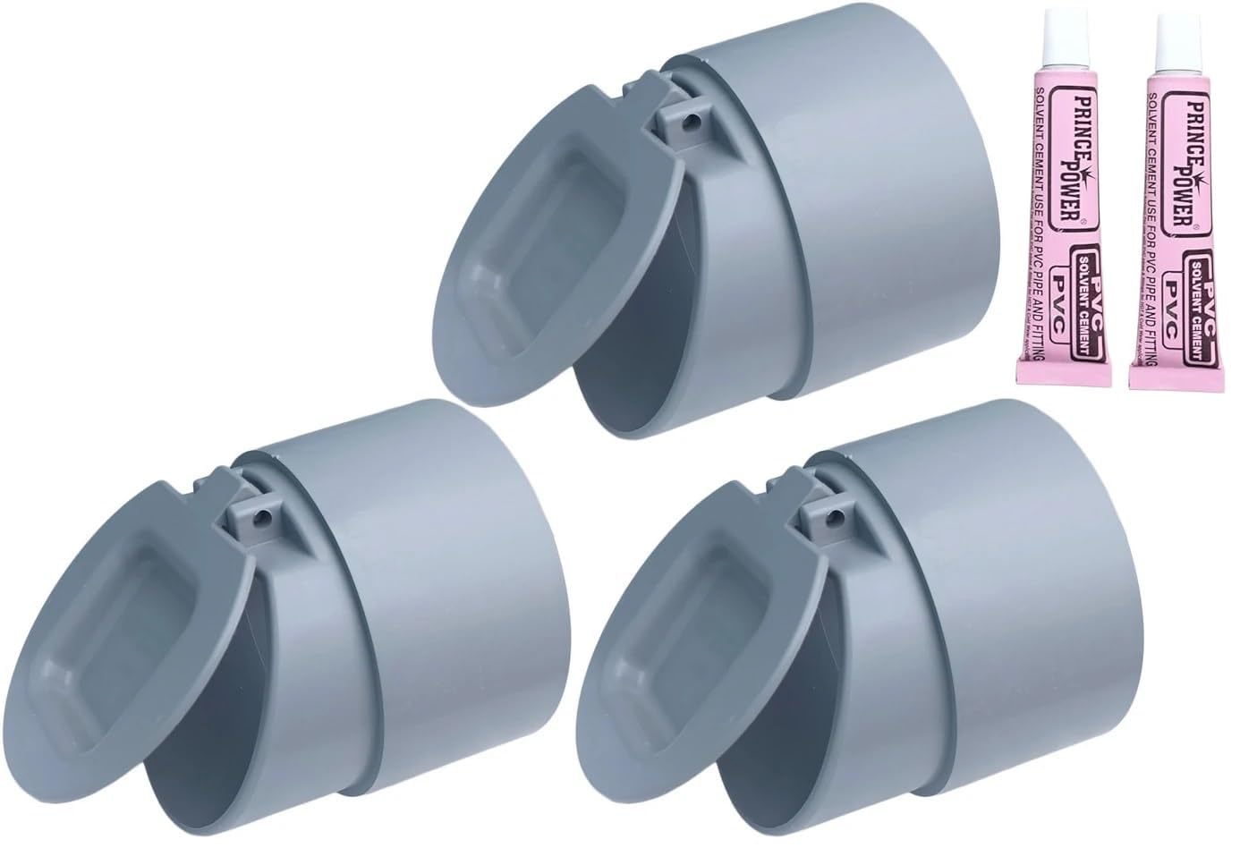 ESEKSAFAR PVC Drain pipe cap/Backflow Valve, Cockroaches, Snakes, Mosquito [Drain Cap/Drain Cover with SOLVENT (3, 63mm)-image-30