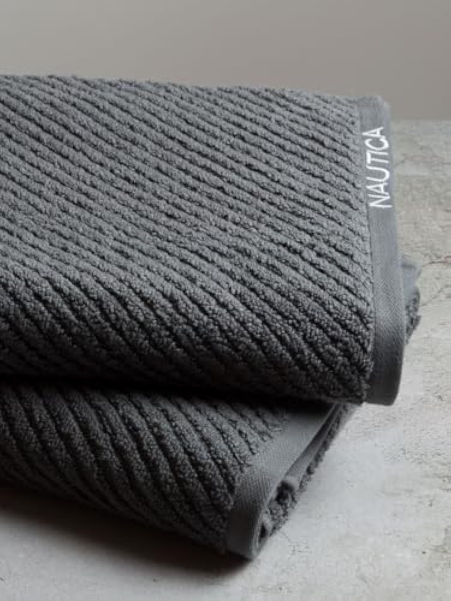 Fluffy Zero Twist 100% Cotton Bath Towels, 2pc Set