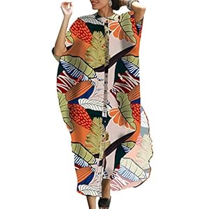 LikeJump Dames Vest Bohemian Kimono Badpakken Kaftan Bikini Cover Ups Zomer Strand Jurk Maxi Tops