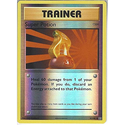 Pokemon Super Potion 87/108 | HOLO REVERSE | Carta poco común | Evoluciones XY