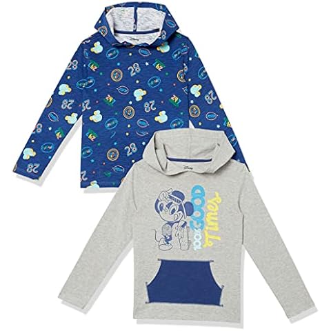 Camisetas de Manga Larga con Capucha Ligeras Amazon Essentials Disney | Marvel | Star Wars Niño Pack de 2 Cover