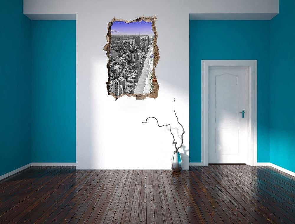 Sticker da muro,città,3D Adesivi da parete,Carta da parati,Decorazioni a parete cameretta 80x120cm