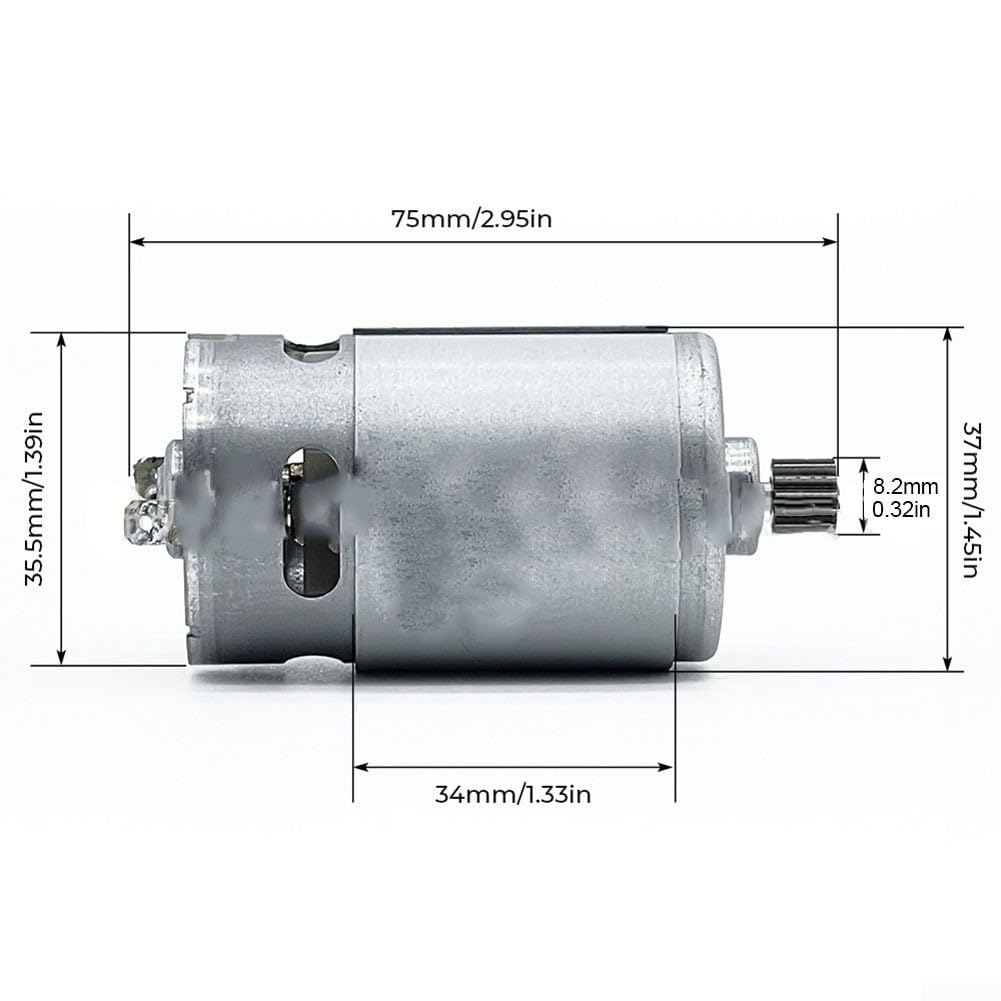 Motor eficiente RS550 de la herramienta eléctrica 21V DC con las altas RPM y el engranaje para los usos de la motosierra