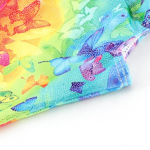 Image of Gymnastics Leotards for Toddler Girls Gym Suits Dance Leotard Sparkly Rainbow Dinosaur Leopard Stars Biketard