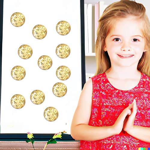 12 imanes decorativos de cristal redondos para refrigerador miniatura 4