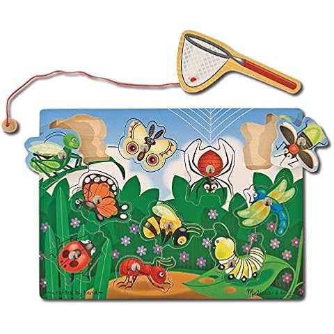 Melissa & Doug Magnetic Wooden Bug-Catching Puzzle Game (10 pcs) Cover