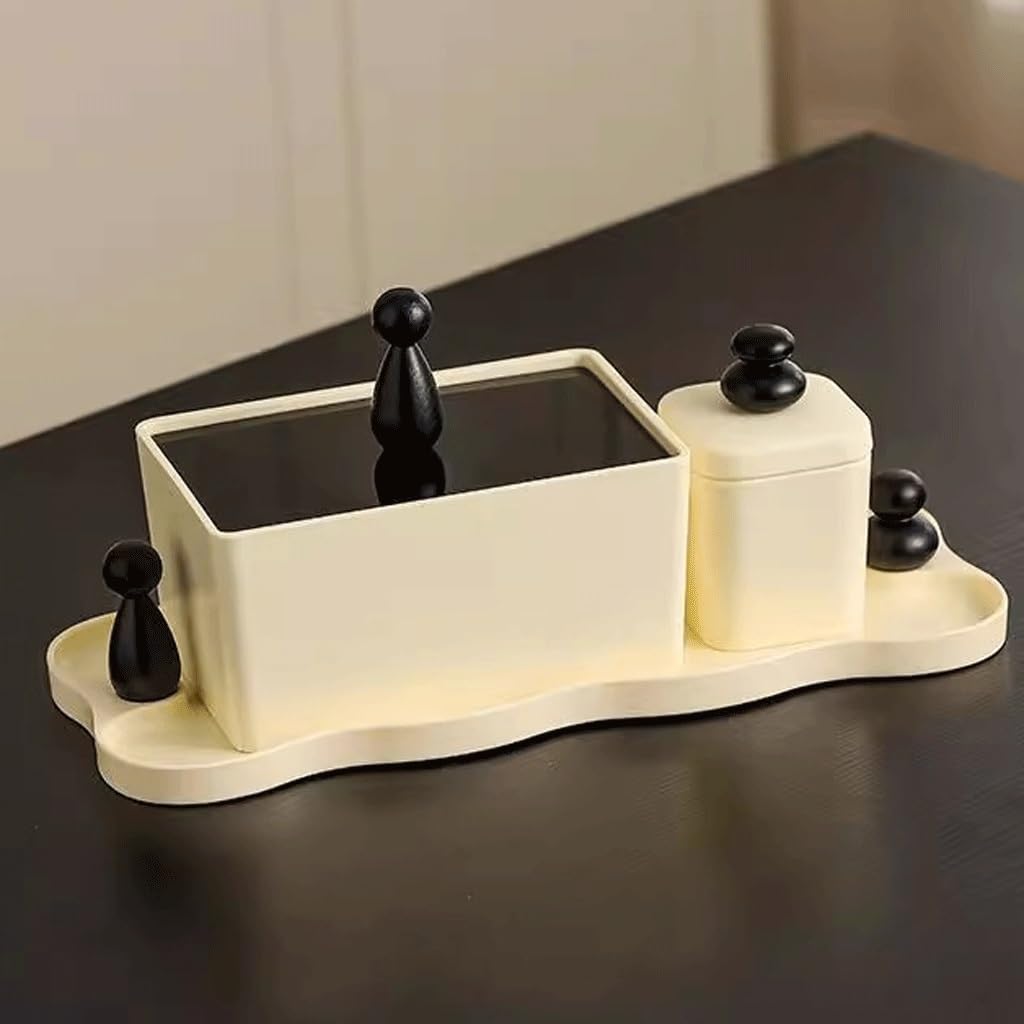 Zahnstocher-Box, Wattestäbchen-Aufbewahrungsbox, Haushalt, Zahnseide, Zahnstocherhalter, Glas, Zahnstocherspender (1)