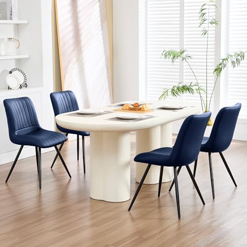 choairy Dining Chairs Set of 4, Modern Dining Chairs with Thick Cushions, PU Leather Upholstered...