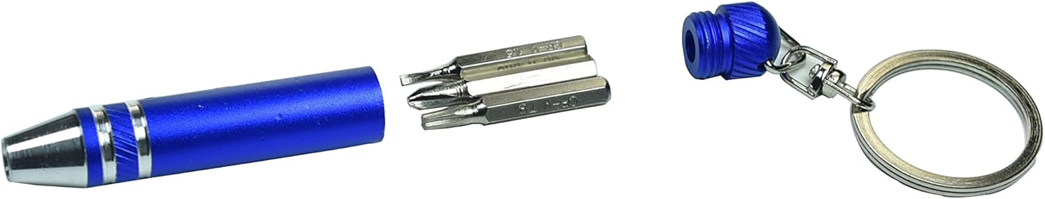 3 In 1 Professional Portable Hardware Tools, Multitool Pocket Screwdriver, Handy Magnetic Set Crossing Flathead Screwdriver for Repairing Hand Mini Key Chain All In One Tool Kit, 3-Pack