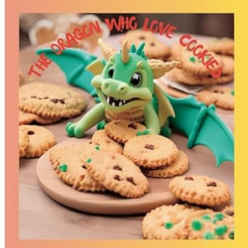 The dragon who loves cookies: Educational coloring book for kids age 2 to 8