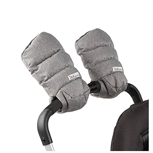7AM Enfant Stroller Warmmuffs - Polar Hand Warmers with Anti- Freeze, Cold Weather, Water Repellent & Warm Hand Gloves for Pushchair, Pram, Stroller & Car Seat Bar