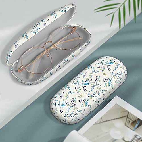 Image of FINTIE Hard Shell Eyeglasses Case, Portable Protective Glasses Cover Eyeglass Holder Box with Cleaning Cloth for Men Women