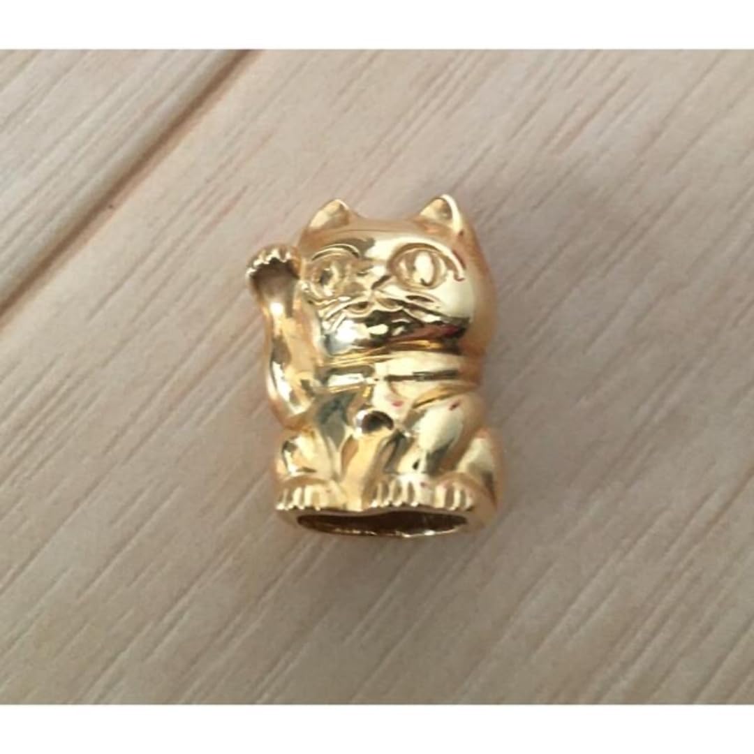 Amazon.co.jp: 《ラスト最終特価》ミニまねき猫！K18！縁起物置物！12g  