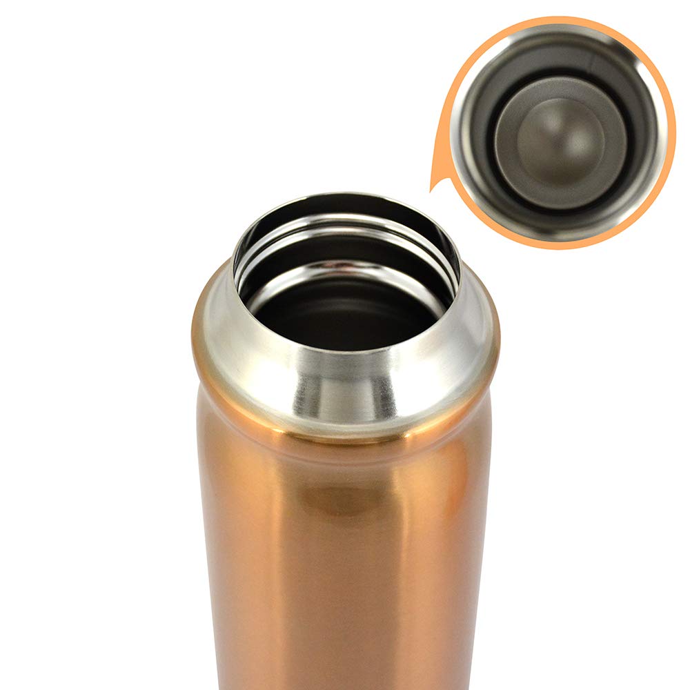 TRENDIX Thermos con inserto in acciaio, 500 ml, arancione pastello