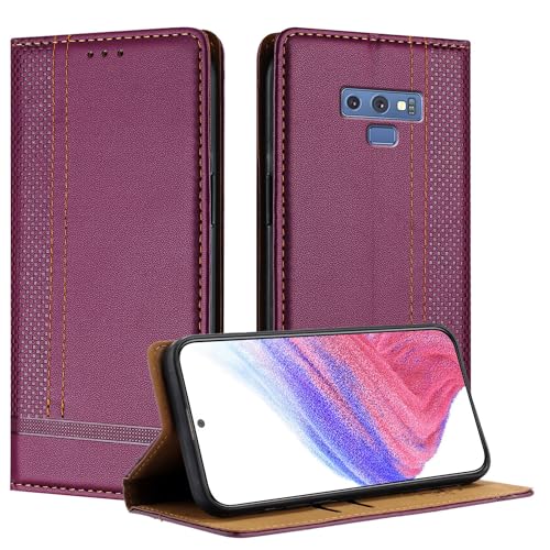 Housse Samsung Note 9 en cuir protection fine antichoc pour visionnage et trajets urbains