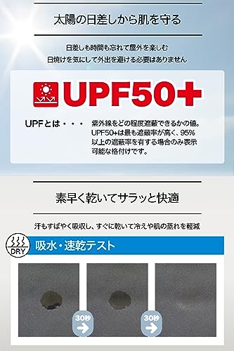 Asbrio ラッシュガード キッズ 長袖 ブラック 80cm