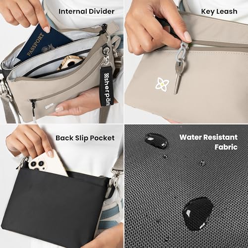 Image of Sherpani Zoom, Small Crossbody Purse, Nylon Crossbody Bag, Lightweight Cross Body Bag, Sleek Dual Pouch, Purses for Women