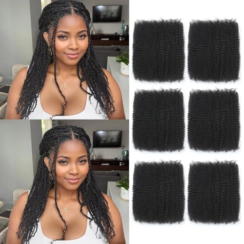 Afro Kinkys Bulk Human Hair 20 Inch Afro Kinky-Curly Human