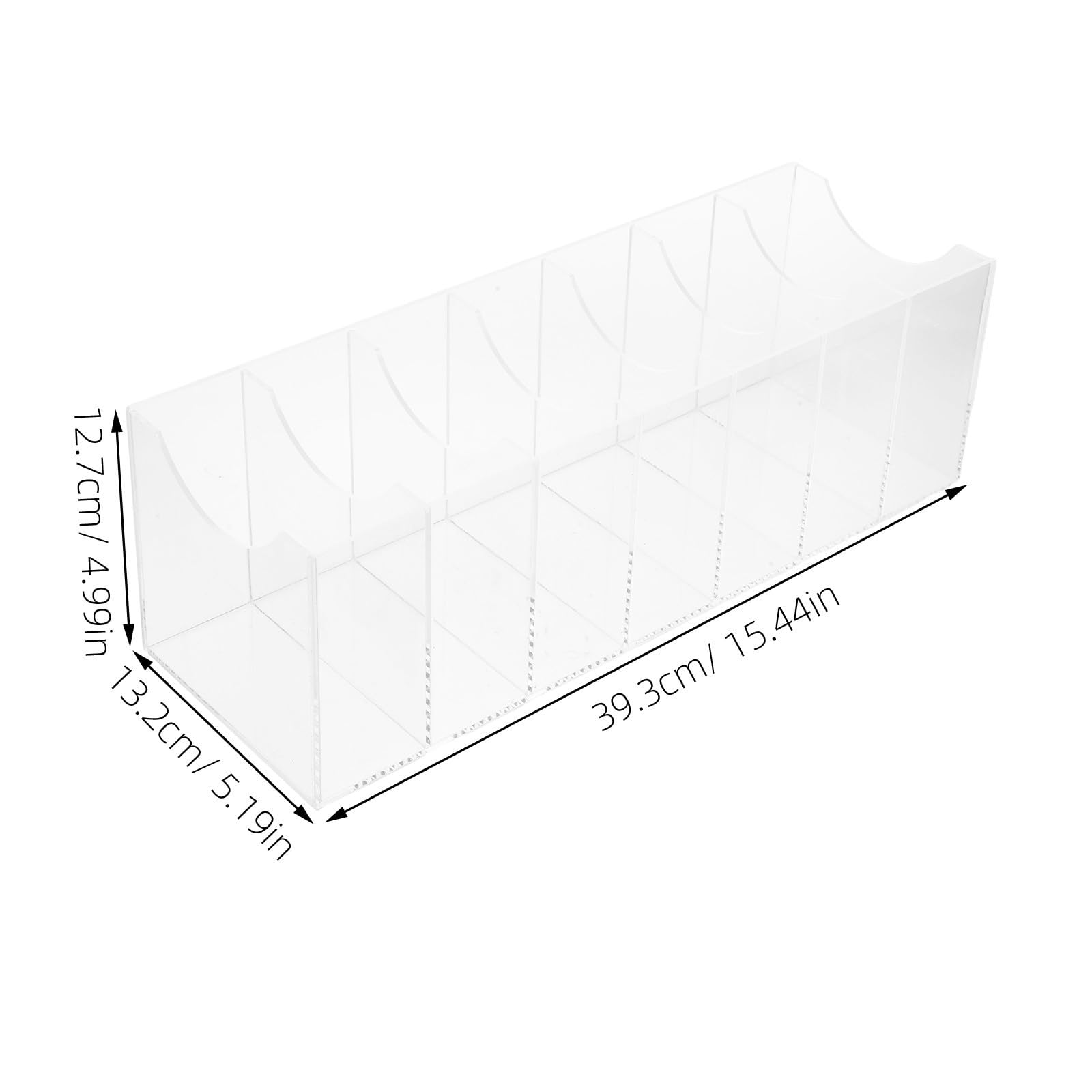 Gürtel Aufbewahrungsbox aus Acryl, Transparent mit 7 Fächern | Schreibtisch und Kleiderschrank Schubladen, Moderner Minimalismus, Durchsichtiger Organizer für Gürtel