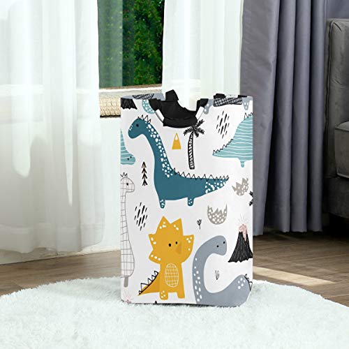 Orezi Creative Childish Dinosaur Laundry Hamper,Waterproof And Foldable Laundry Bag With Handles For Baby Nursery College Dorms Kids Bedroom Bathroom #TOP1