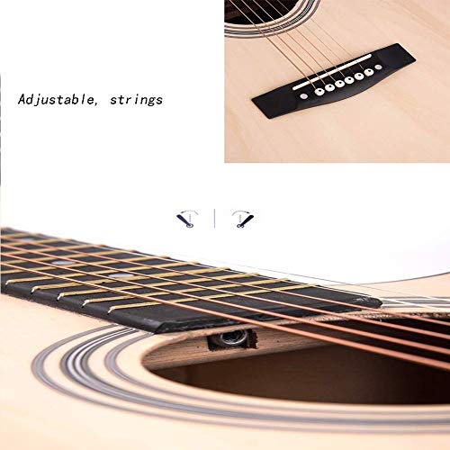 DYB Guitare Acoustique débutant Jouet Classique 40 Pouces Fingerstyle Rock Chantant Son Fort avec Sac à Dos, 2 Tailles… - Les Beatles, Paul McCartney, John Lennon, RIngo Starr, George Harrison DYB Guitare Acoustique débutant Jouet Classique 40 Pouces Fingerstyle Rock Chantant Son Fort avec Sac à Dos, 2 Tailles… – Image 6
