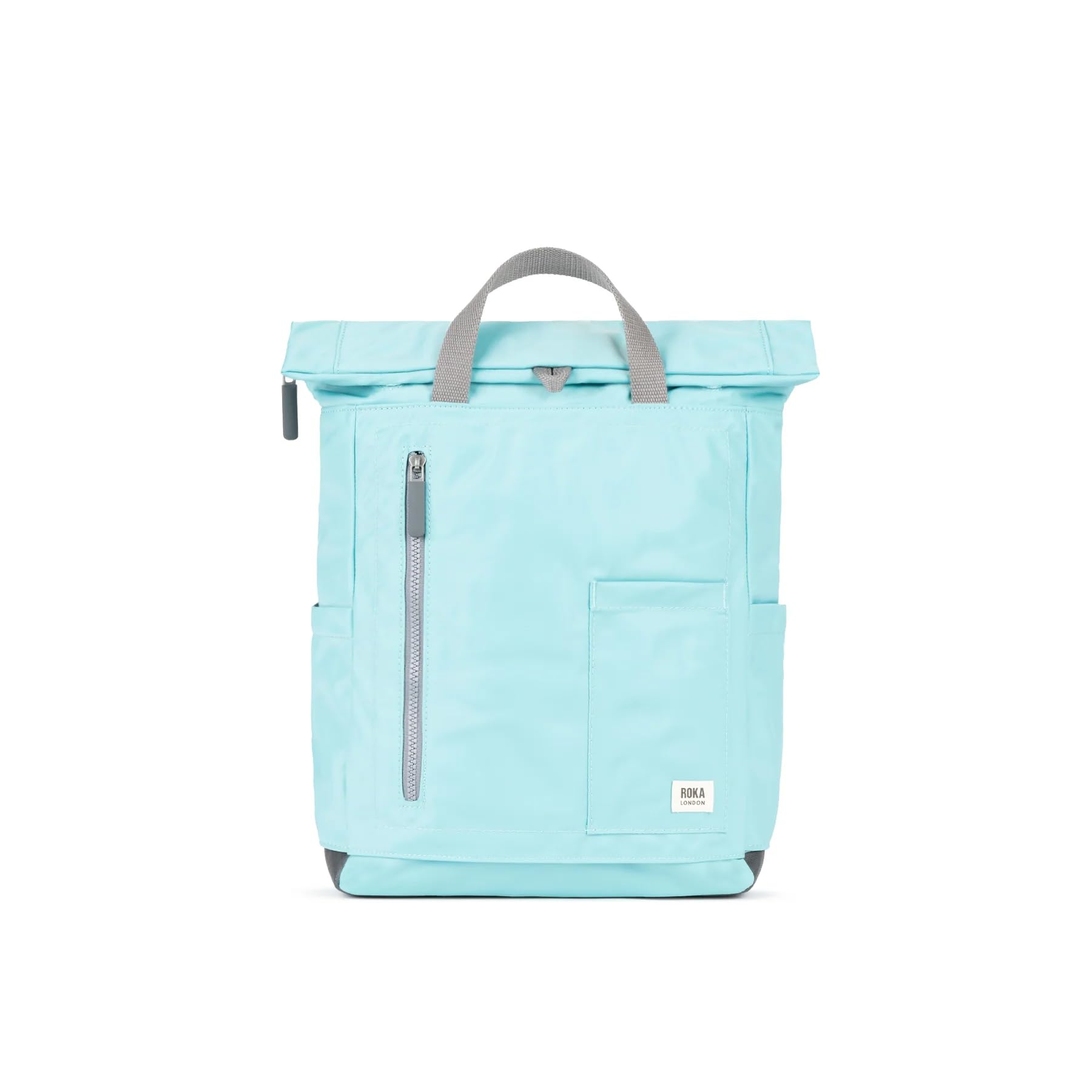 ROKA London Camden P Medium Recycled Nylon Rolltop Backpack Rucksack (Aquatic Awe)