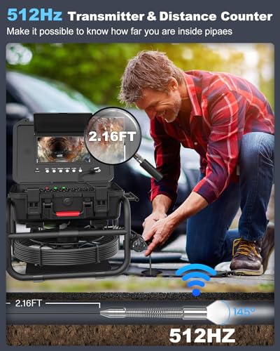 Anysun SY5100DJKABTX-50M-5C-BK Self-Leveling Sewer Camera thumb #3