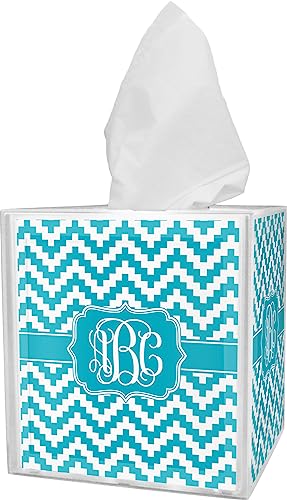 RNK Shops Personalized Pixelated Chevron Tissue Box Cover