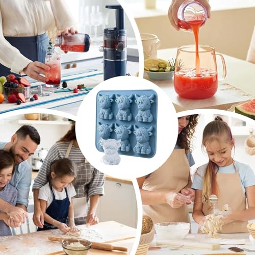 Moule à glaçons silicone réutilisable 6 cavités pour whisky et cocktail