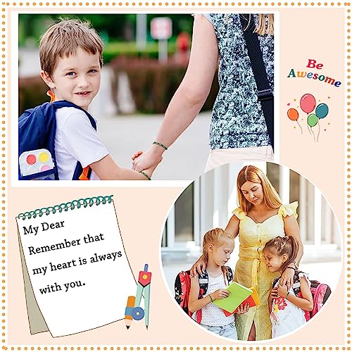 Image of First Day Of School Bracelet, Matching Mommy And Me Mother Son Daughter Paracord Back To School Bracelets Wish Gift for Mom Boys Dad Girls Jewelry