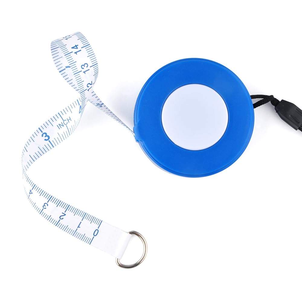 WIN TAPE 120'' / 305 CM Blue Retractable Tape Measure with Black Rope