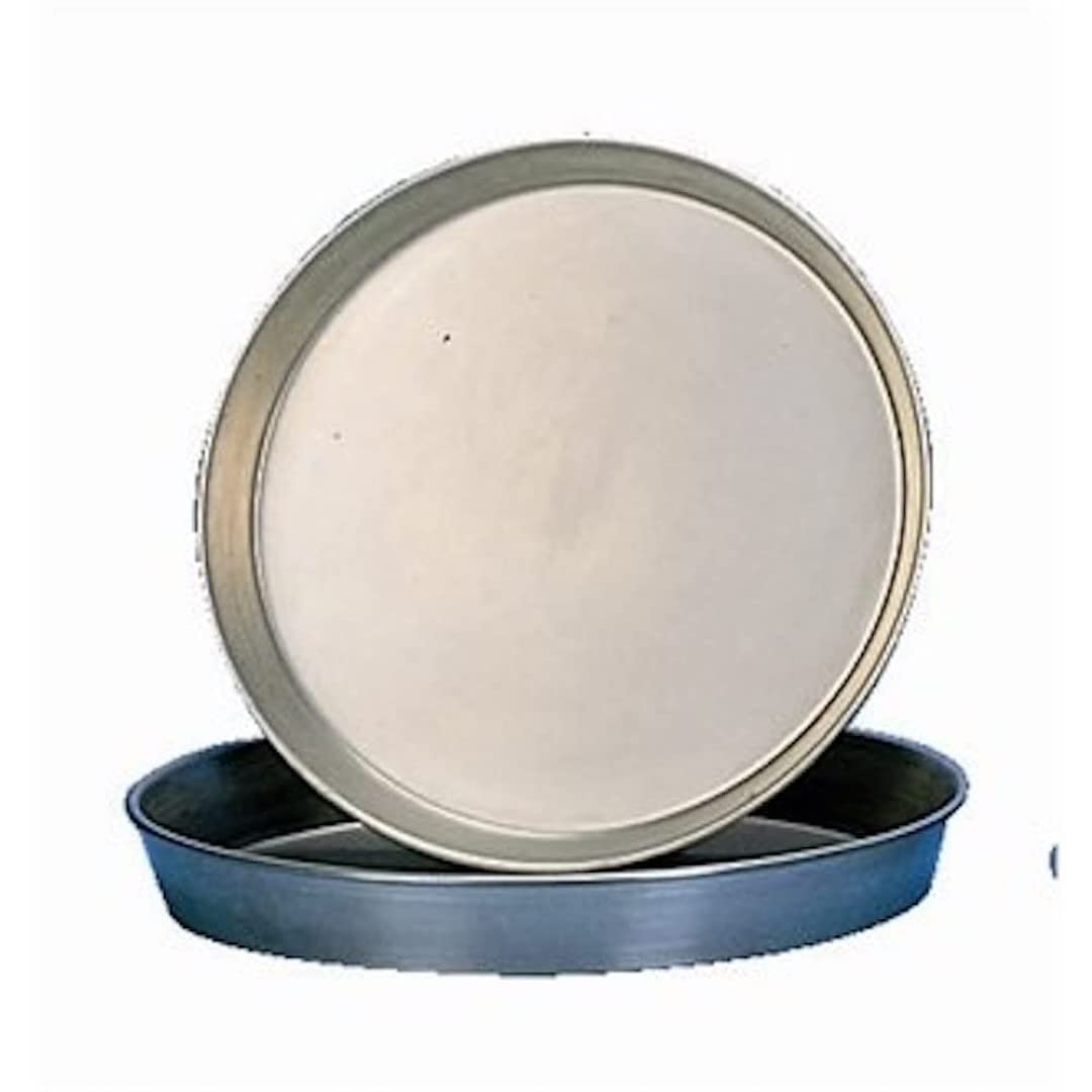 Stalwart S474 Iron Pizza Pan, 1.5" Deep, 10" Diameter, Black