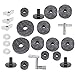 Felt Pad, Llae Cymbal Kit Non Slip, Cymbal Stand Wing Nuts With Base Wing Nuts Washer Percussion Accessories Cymbal Stand Felts Cymbal Replacement Accessories Gray For Most Kits 23Pcs (Grey)
