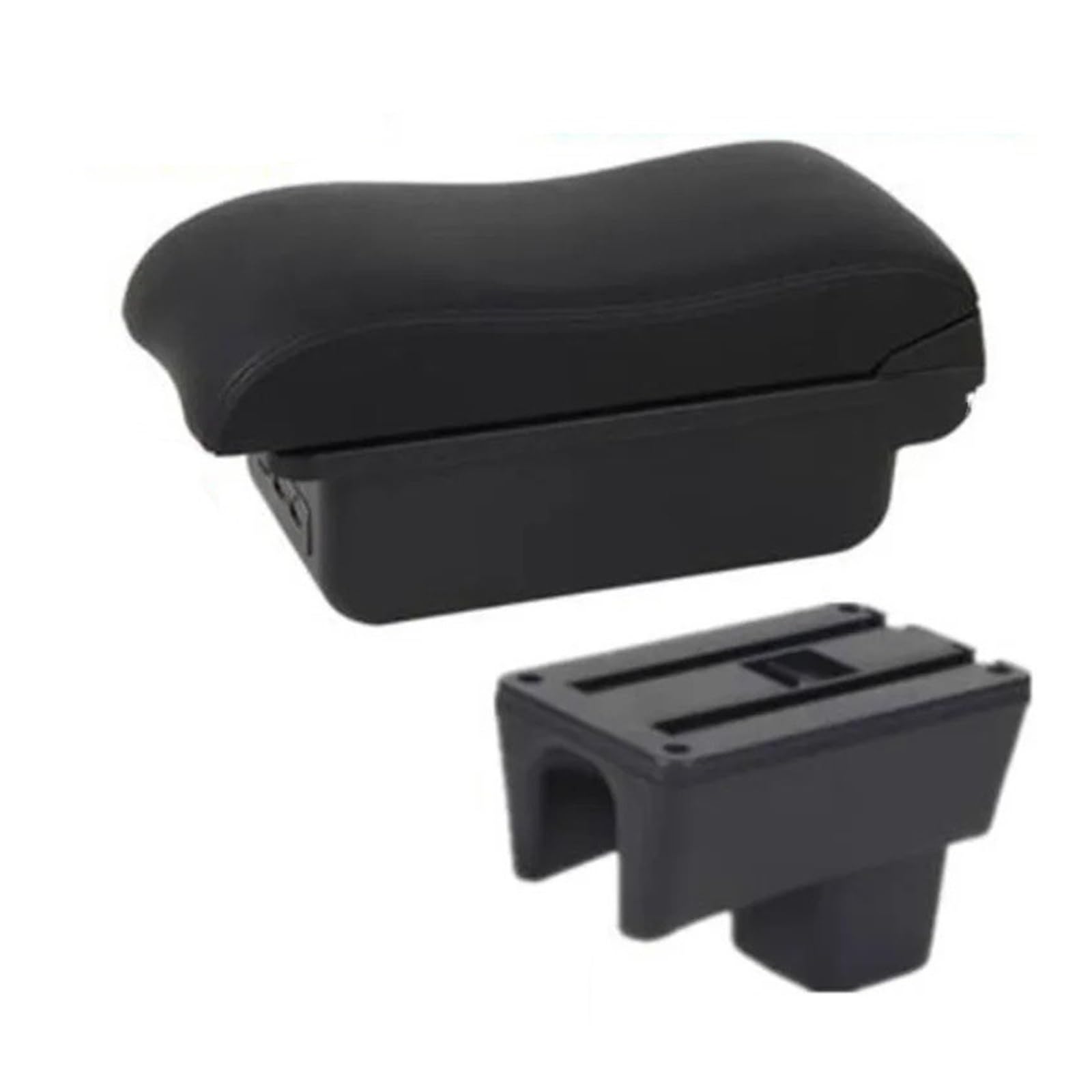 Center Armrest Box For Suzuki For Swift 2005-2023 2024 Car Armrest Box Curved Surface Storage Box Dedicated Replacement Accessories Arm Rest(B2 black line 3usb)