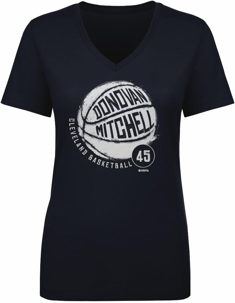 500 LEVEL Donovan Mitchell Women's V-Neck T-Shirt - Donovan Mitchell Cleveland Basketball