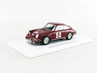 Miniature 1/43 Porsche 911 - Rallye Monte Carlo 1966 - H. Perrier / P. Du Pasquier - Spark - Neuve