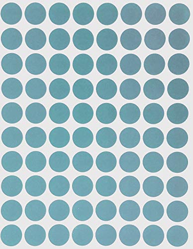 Royal Green 13mm Bleu Clair Étiquettes Autocollantes Cercles Rondes Petit Point De 1.3 Cm De Diamètre Gommettes Auto-Adhésives Pour Le Bureau, Ecole, Calendriers, Codage Couleur Paquet De 1200