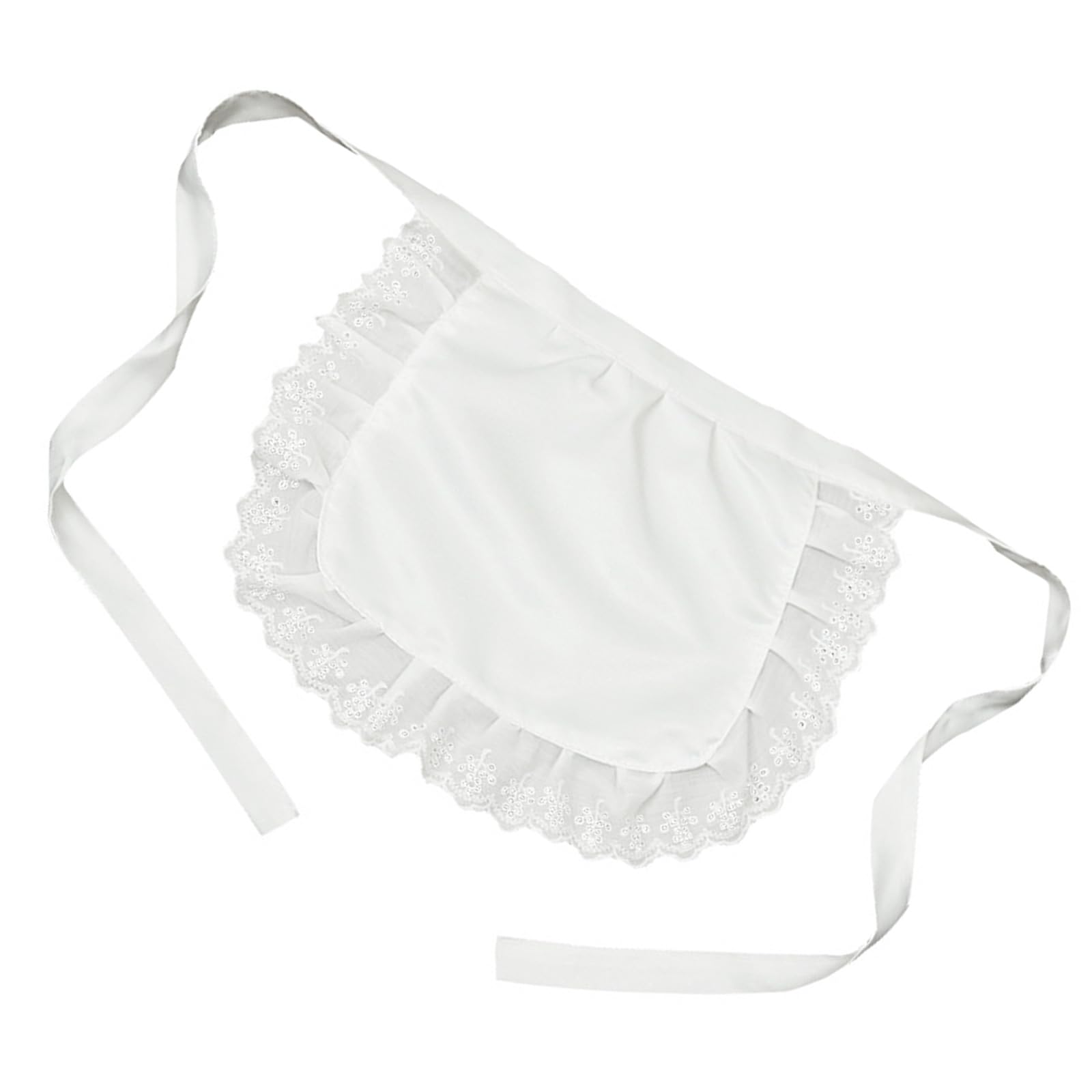Maxtonser Waist Apron for Women Half Apron Maid Apron Costume, Cooking Waist Apron Ruffled Waist Apron Maid Cosplay Costume