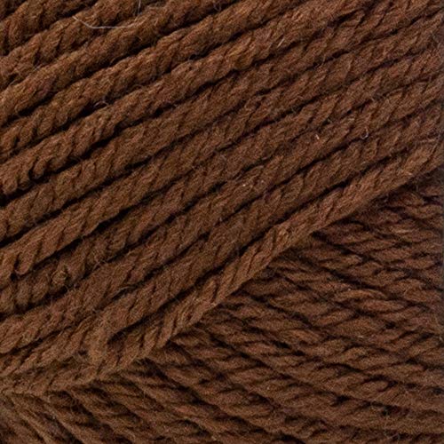 Image of Lion Brand Yarn Basic Stitch Anti-Pilling Yarn for Crocheting, Knitting, and Crafts, Mahogany, 1 Pack