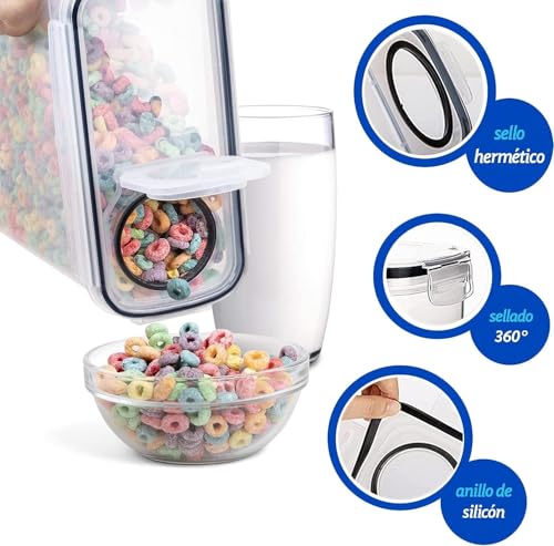 Catálogo para Comprar On-line Recipientes para cereales los 10 mejores. 6 Recipientes para cereales marca Bluelander (3)
