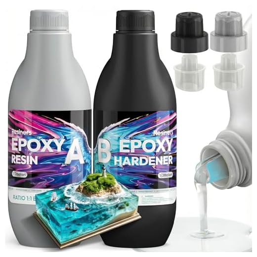 Epoxy Resin, Resiners Epoxy Resin Kit for Mold Casting Jewelry Making Wood Coating DIY Crafts, Crystal Clear, High Gloss Non Yellowing No Bubble (1 Gallon)