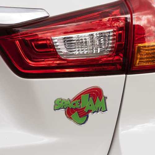 Image of Fan Emblems Space Jam 96 Logo Car Decal - Automotive Resin Coated Sticker for Cars, Laptops, Most Smooth Surfaces - Officially Licensed Looney Tunes Gifts, Accessories, Decor