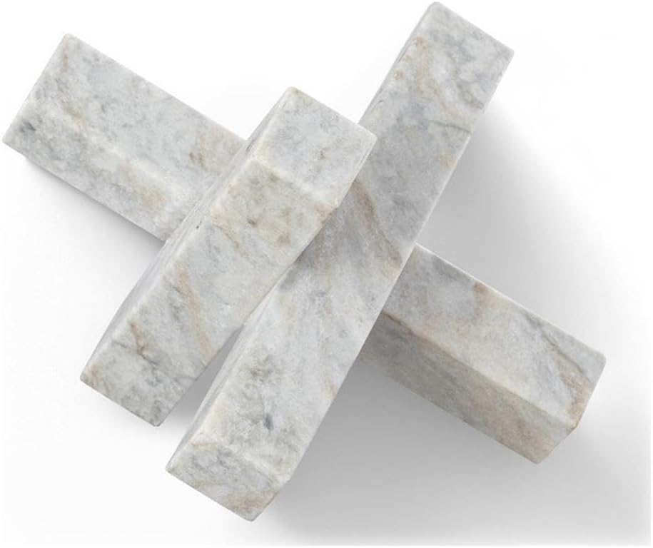 Meridian Furniture Stix Brown Marble Decorative Object