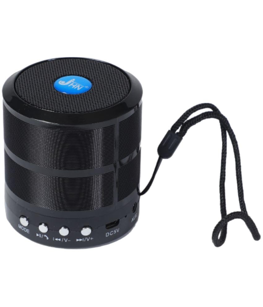 JHN Mini Bluetooth Speaker WS 887 with FM Radio, USB Pen Drive Slot and Memory Card Slot, AUX Input Mode Speaker (Black) (Black)-image-38